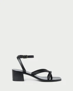 Hot Eloise Leather Heeled Sandal Casual Staples|Vacation Shop