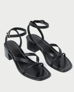 Hot Eloise Leather Heeled Sandal Casual Staples|Vacation Shop