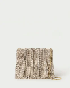 Ember Gold Diamanté Gathered Clutch FOR THE GUESTS|FOR THE BRIDE