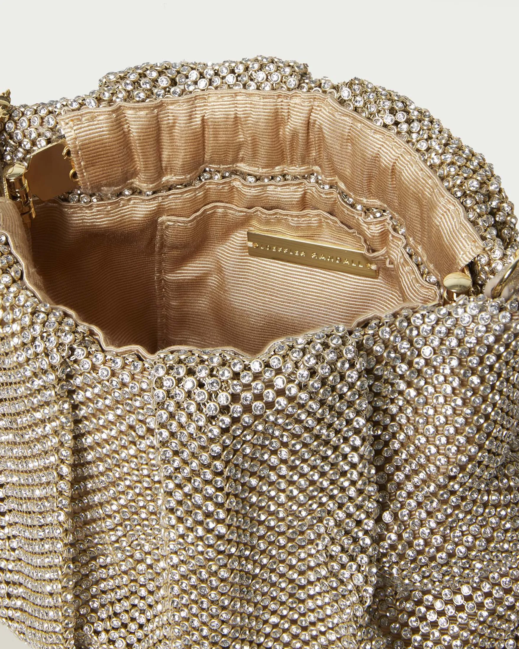 Ember Gold Diamanté Gathered Clutch FOR THE GUESTS|FOR THE BRIDE