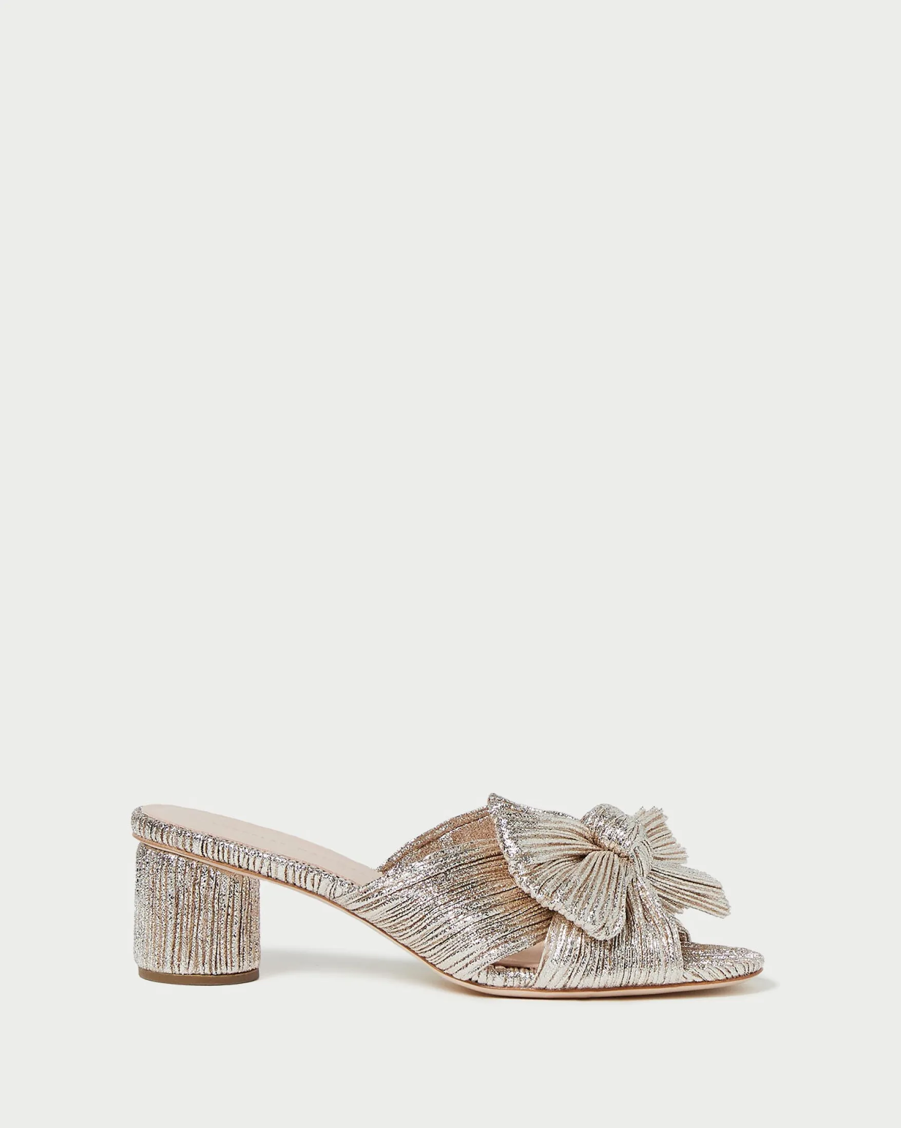 New Emilia Pleated Bow Heel FOR THE BRIDE|Heeled Sandals
