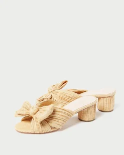New Emilia Pleated Bow Heel FOR THE BRIDE|Heeled Sandals