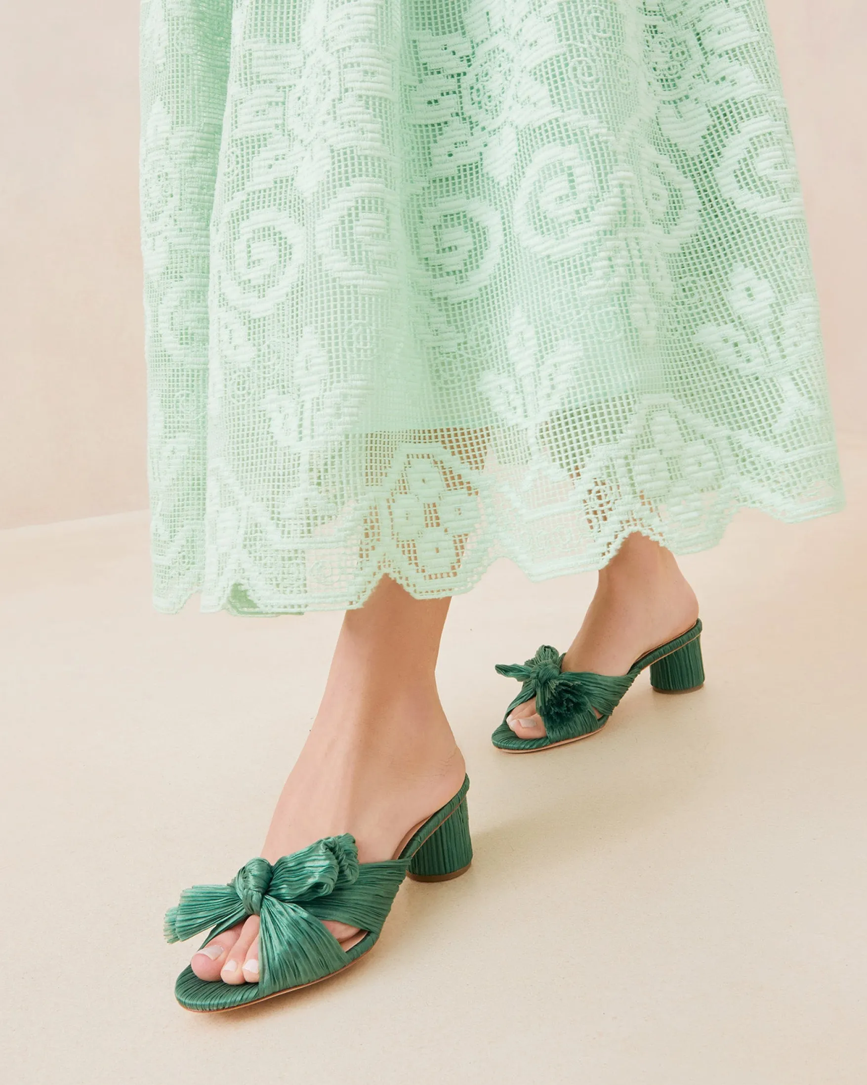 Online Emilia Pleated Bow Heel FOR THE BRIDE|Heeled Sandals