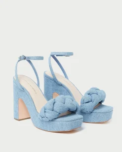 Outlet Fae Denim Platform Heel FOR THE GUESTS|FOR THE BRIDE