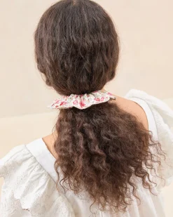 Clearance Frankie Pink Floral Scallop Scrunchie Accessories