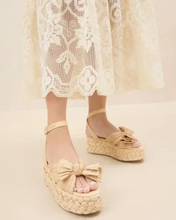 Discount Gaby Pleated Bow Espadrille Casual Staples|Event Essentials
