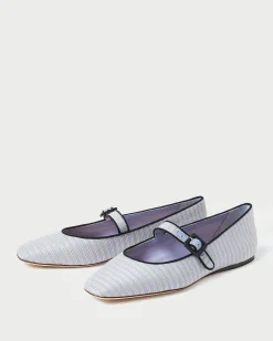 Online Ginger Brown Moiré Mary Jane Jessie Loves|Flats & Loafers
