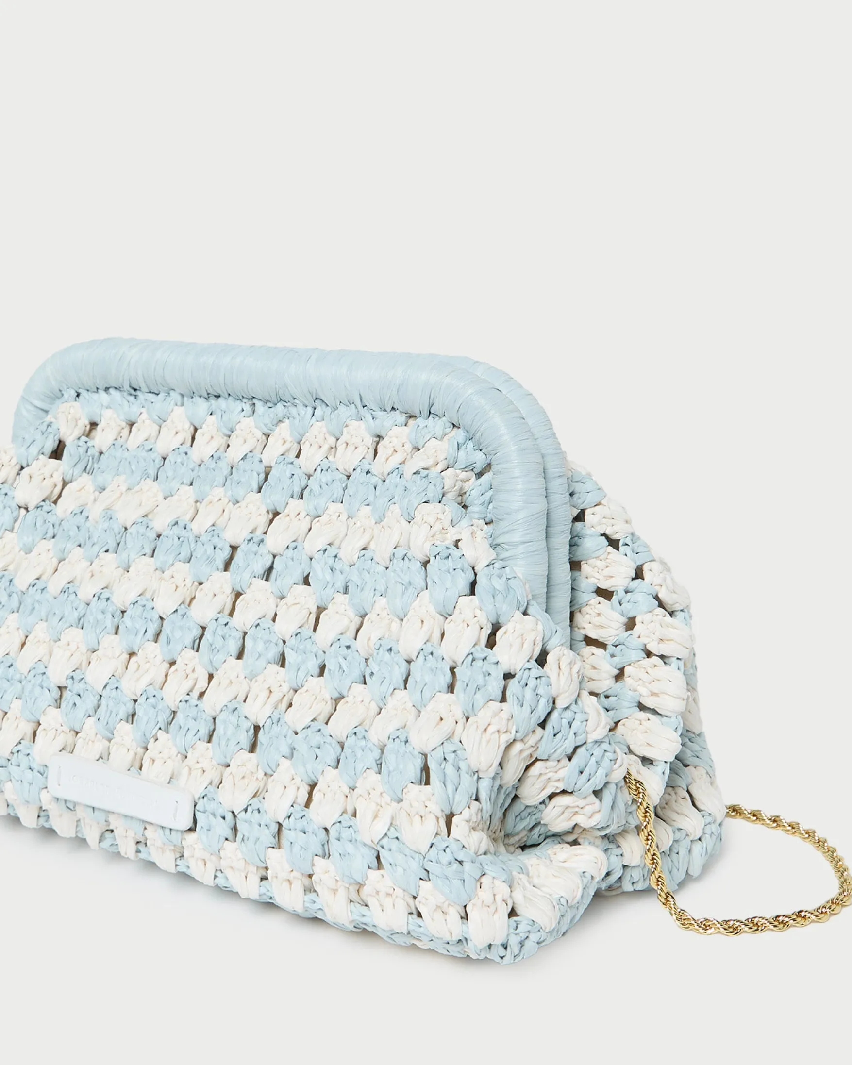 Hot Glenda Blue/Cream Crochet Clutch FOR THE GUESTS|Clutches