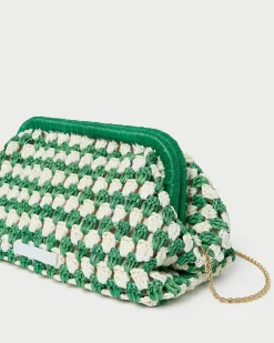 Hot Glenda Blue/Cream Crochet Clutch FOR THE GUESTS|Clutches