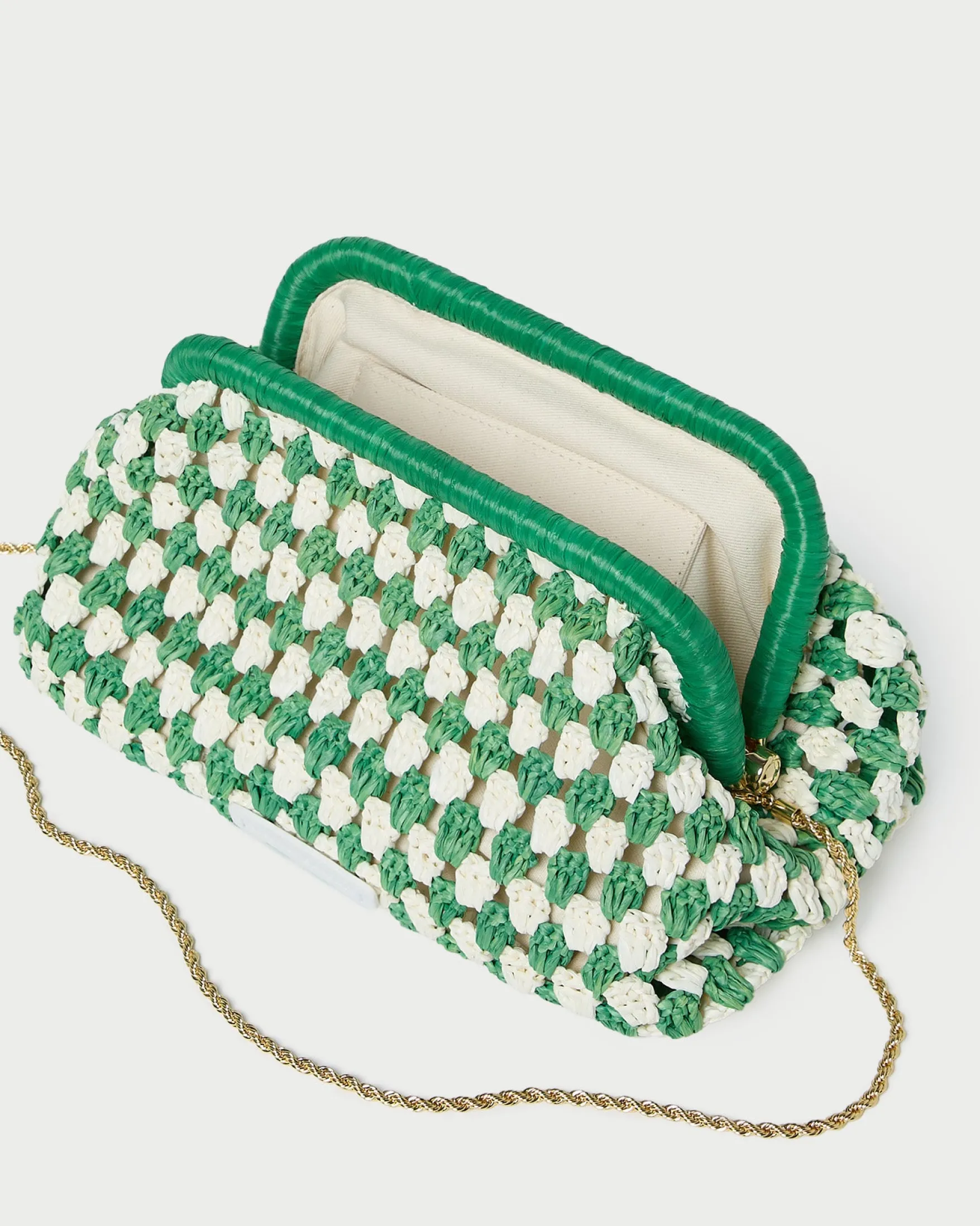 Hot Glenda Blue/Cream Crochet Clutch FOR THE GUESTS|Clutches
