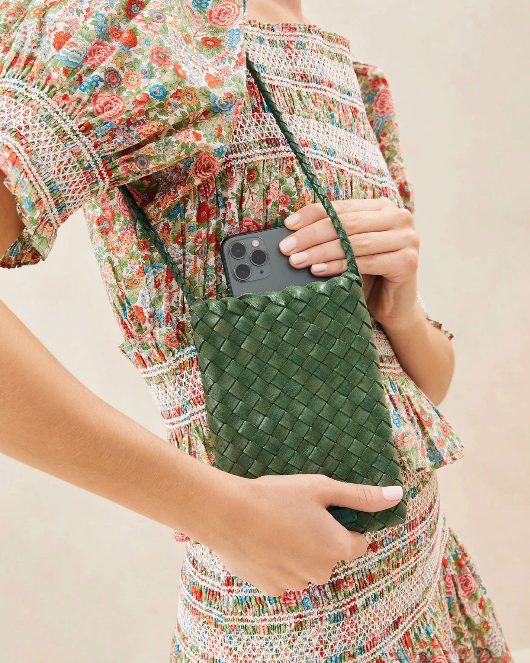Best Grace Emerald Woven Crossbody Jessie Loves|Crossbodies