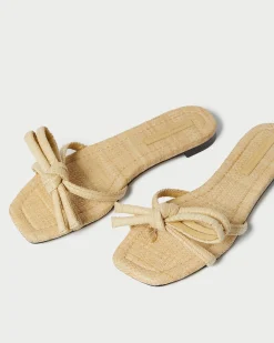 Hadley Leather Bow Sandal SOMETHING BLUE|FOR THE BRIDE