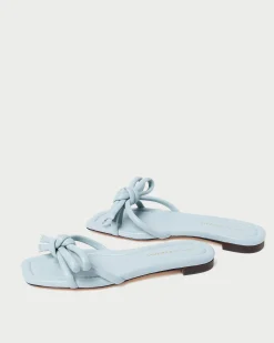 Hadley Leather Bow Sandal SOMETHING BLUE|FOR THE BRIDE