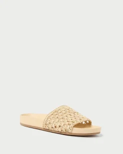 Discount Henri Crochet Leather Sandal Flat Sandals