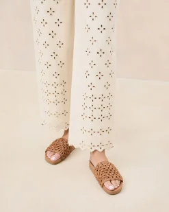 Outlet Henri Crochet Leather Sandal Jessie Loves|Flat Sandals
