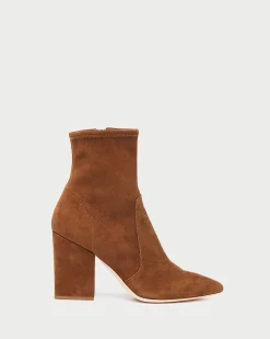 Online Isla Suede Slim Ankle Bootie Boots