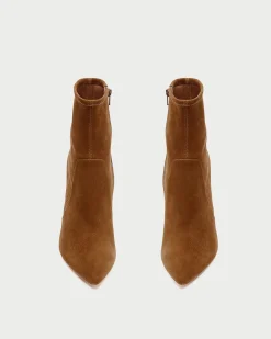 Online Isla Suede Slim Ankle Bootie Boots