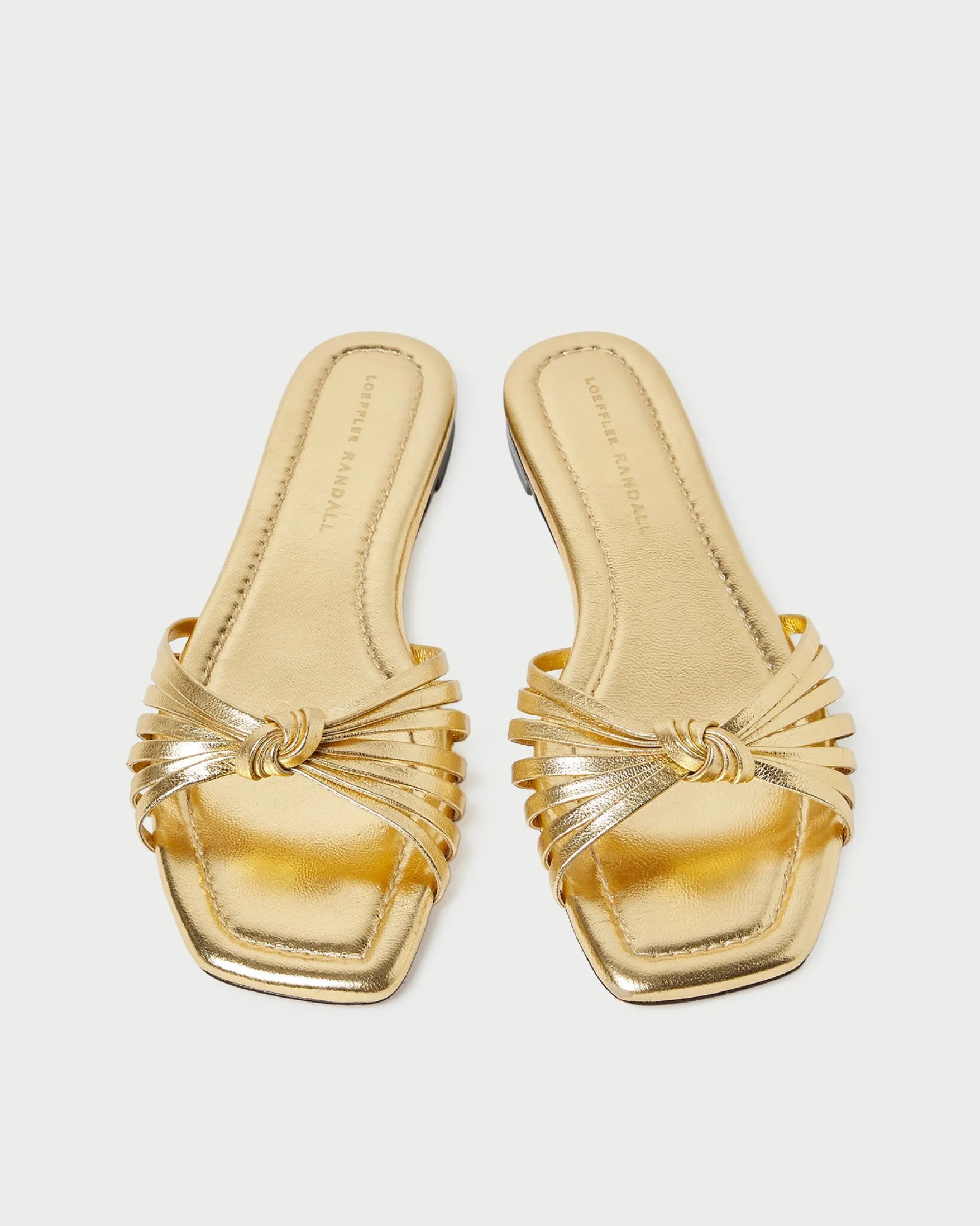 Hot Izzie Leather Knot Sandal FOR THE BRIDE|Flat Sandals
