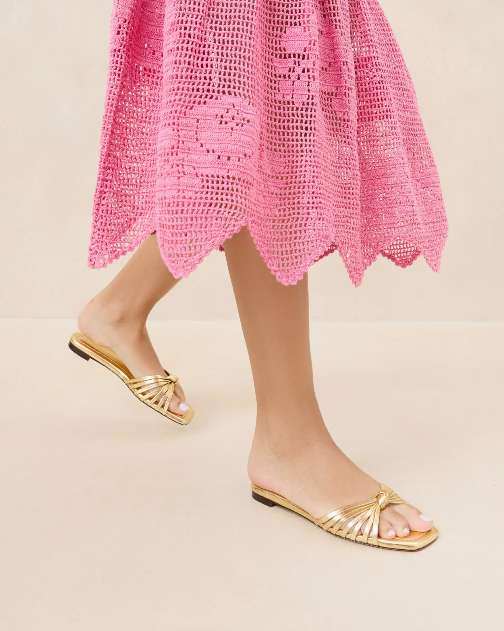 Sale Izzie Leather Knot Sandal FOR THE BRIDE|Casual Staples