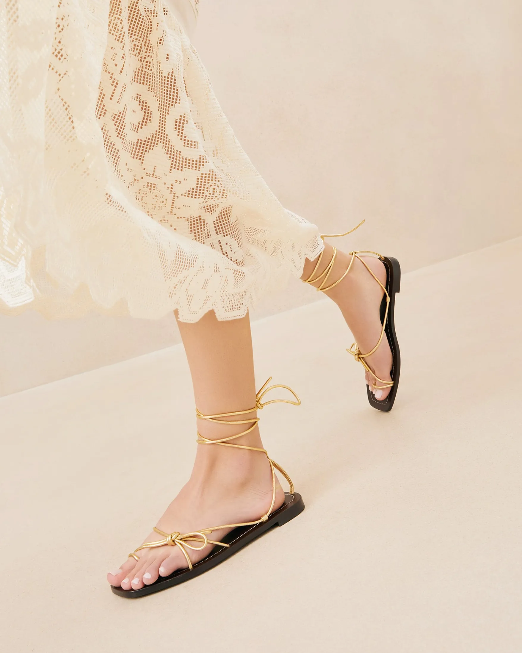 Outlet Jude Leather Flat Sandal Casual Staples|Vacation Shop