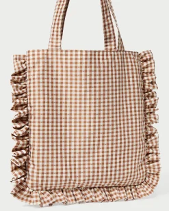 Justine Ruffle Tote Totes
