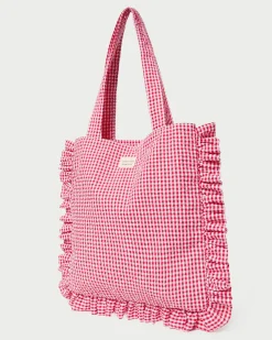 Justine Ruffle Tote Totes