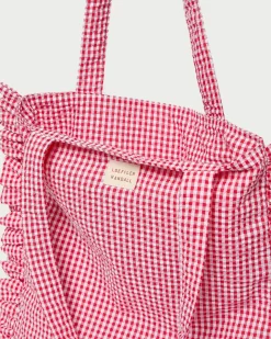 Justine Ruffle Tote Totes
