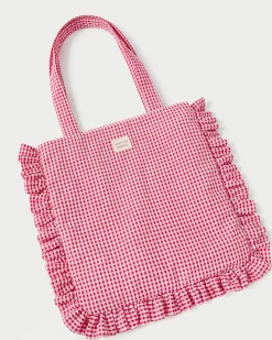 Justine Ruffle Tote Totes