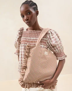 Sale Justine Ruffle Tote Totes