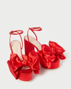New Kiki Satin Platform Sandal Heeled Sandals