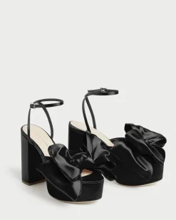 New Kiki Satin Platform Sandal Heeled Sandals