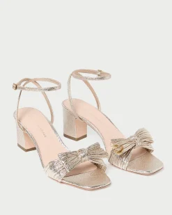 Outlet Kimora Pleated Bow Heel Event Essentials|Heeled Sandals