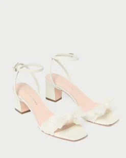 Outlet Kimora Pleated Bow Heel Event Essentials|Heeled Sandals