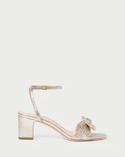 New Kimora Pleated Bow Heel Event Essentials|Heeled Sandals