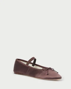 Clearance Leonie Chocolate Leather Flat Flats & Loafers