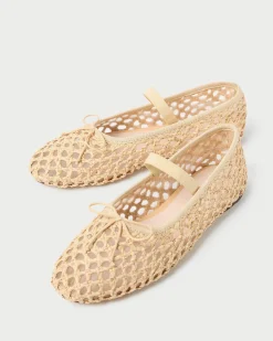 Best Leonie Natural Crochet Ballet Flat Casual Staples|Vacation Shop