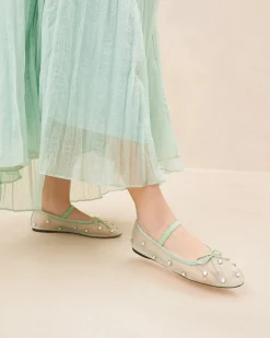 Leonie /Crystal Ballet Flat FOR THE BRIDE|Event Essentials
