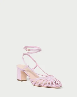 Online Livvy Pink Moiré Heeled Sandal FOR THE GUESTS|Heeled Sandals