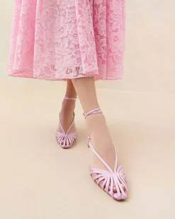 Online Livvy Pink Moiré Heeled Sandal FOR THE GUESTS|Heeled Sandals
