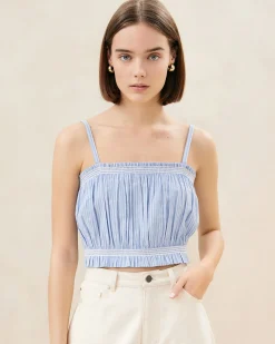 Discount Maggie Green Floral Cinched Camisole Matching Sets|Tops