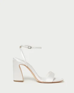 Outlet Malia Curved-Heel Sandal SOMETHING BLUE|FOR THE BRIDE