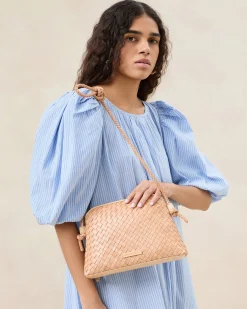 Outlet Mallory Brown Woven Crossbody Casual Staples|Vacation Shop