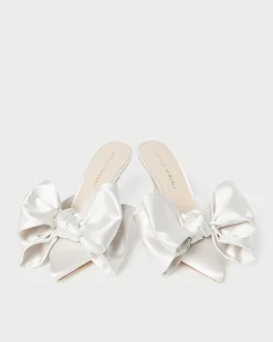 Clearance Margot Moiré Bow Mule FOR THE BRIDE|Pumps & Mules
