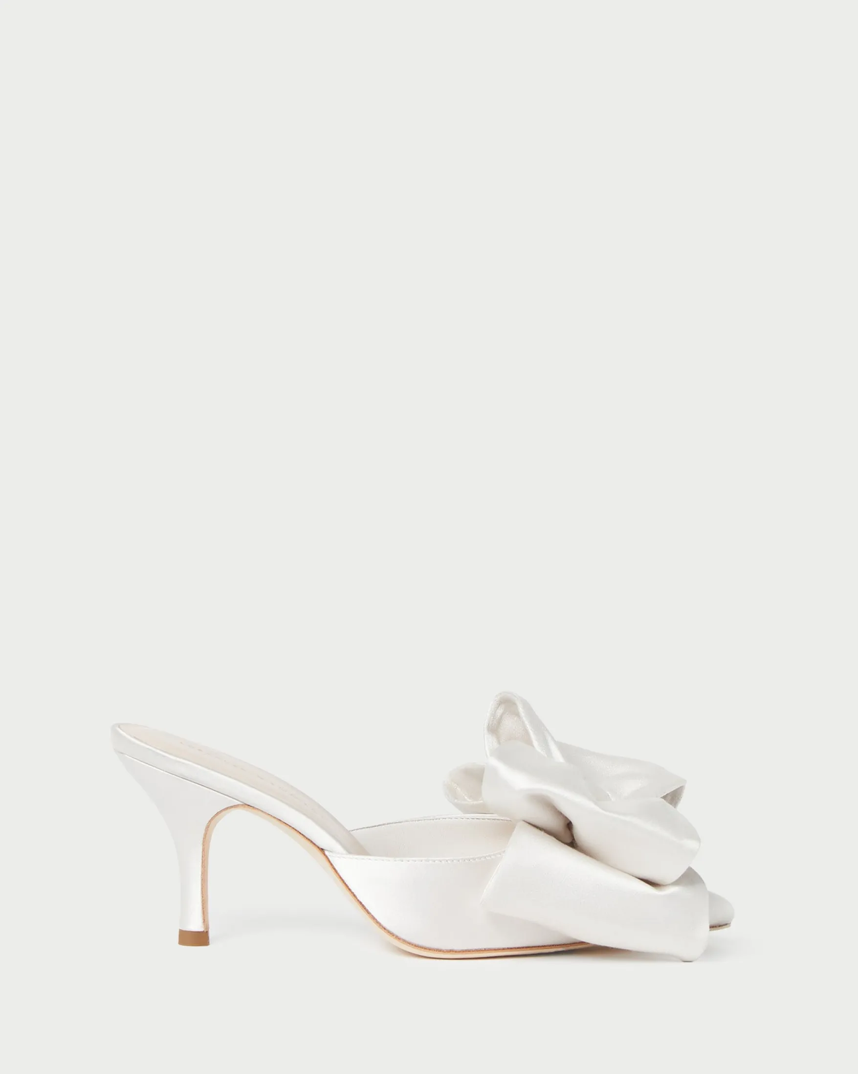 Online Margot Satin Bow Mule SOMETHING BLUE|FOR THE BRIDE