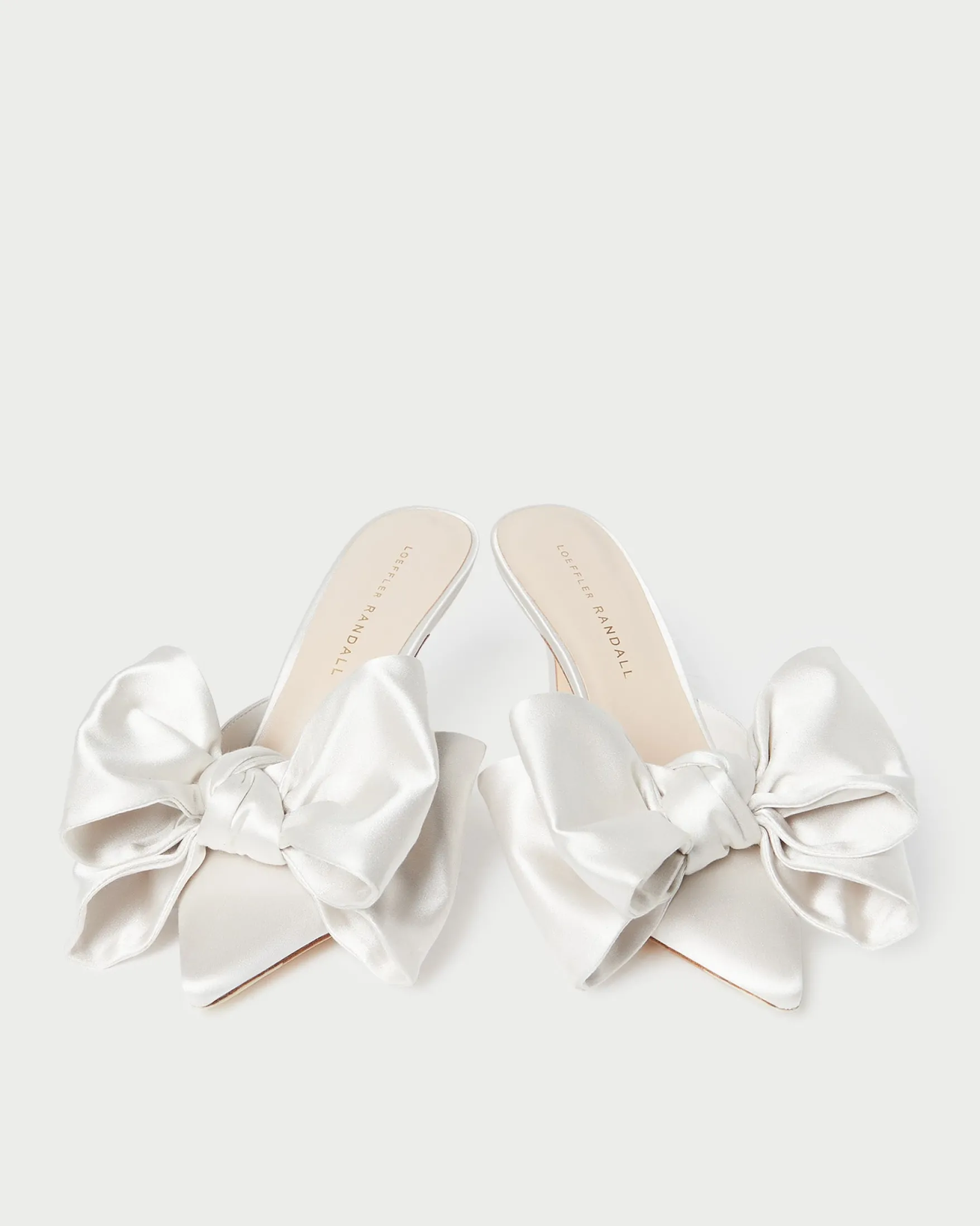 Online Margot Satin Bow Mule SOMETHING BLUE|FOR THE BRIDE