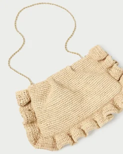 Discount Mavis Raffia Ruffle Clutch FOR THE GUESTS|FOR THE BRIDE
