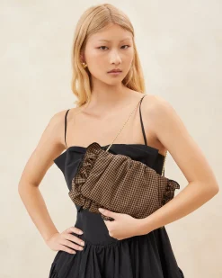 Discount Mavis Raffia Ruffle Clutch FOR THE GUESTS|FOR THE BRIDE