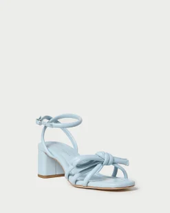 Online Mikel Bow Mid-Heel Sandal SOMETHING BLUE|FOR THE GUESTS