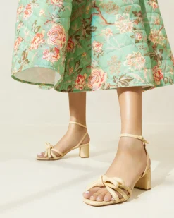 Online Mikel Bow Mid-Heel Sandal SOMETHING BLUE|FOR THE GUESTS