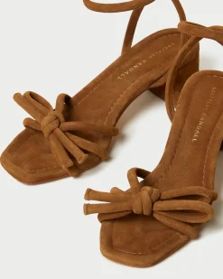 Online Mikel Bow Mid-Heel Sandal SOMETHING BLUE|FOR THE GUESTS